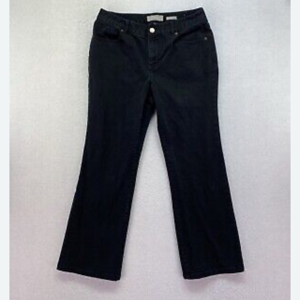 Liz Claiborne Black Flare Wide Leg Jeans